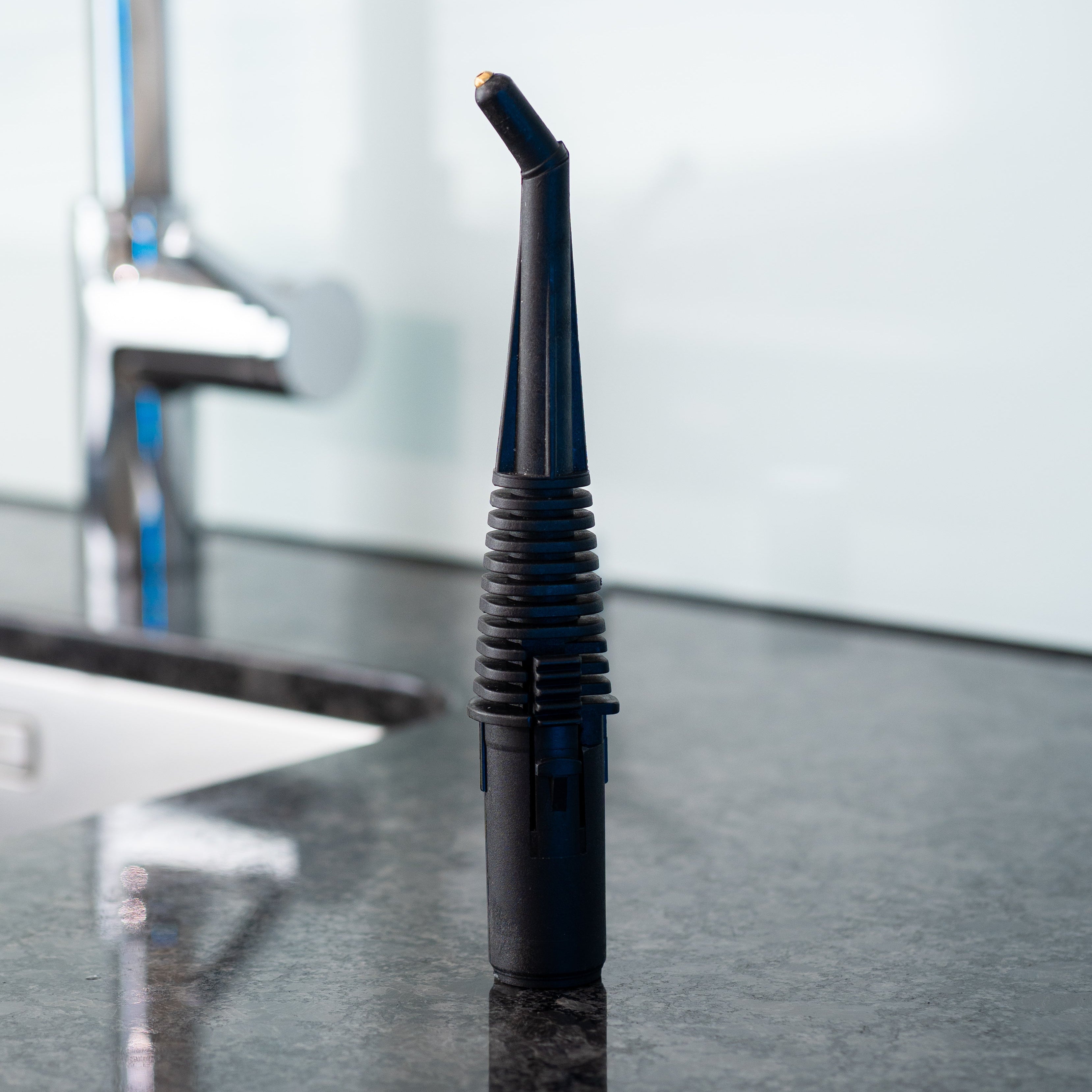 Dampflanze mit Messingspitze (schwarz)